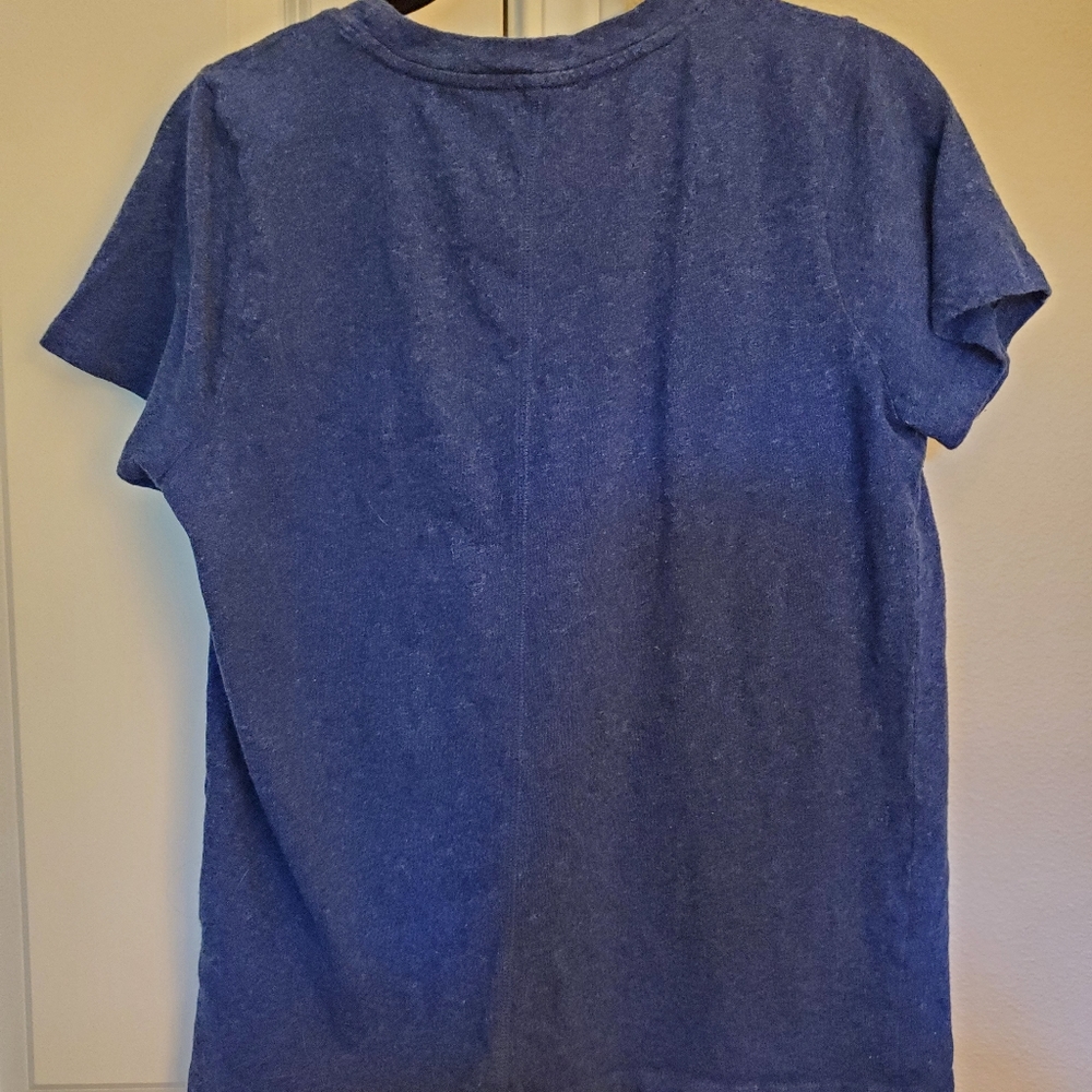 J. Crew navy girlfriend tee in medium